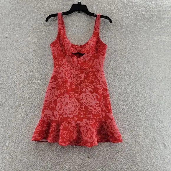 BCBGMaxAzria Dresses Bcbgmaxazria Floral Print Cutout Mini